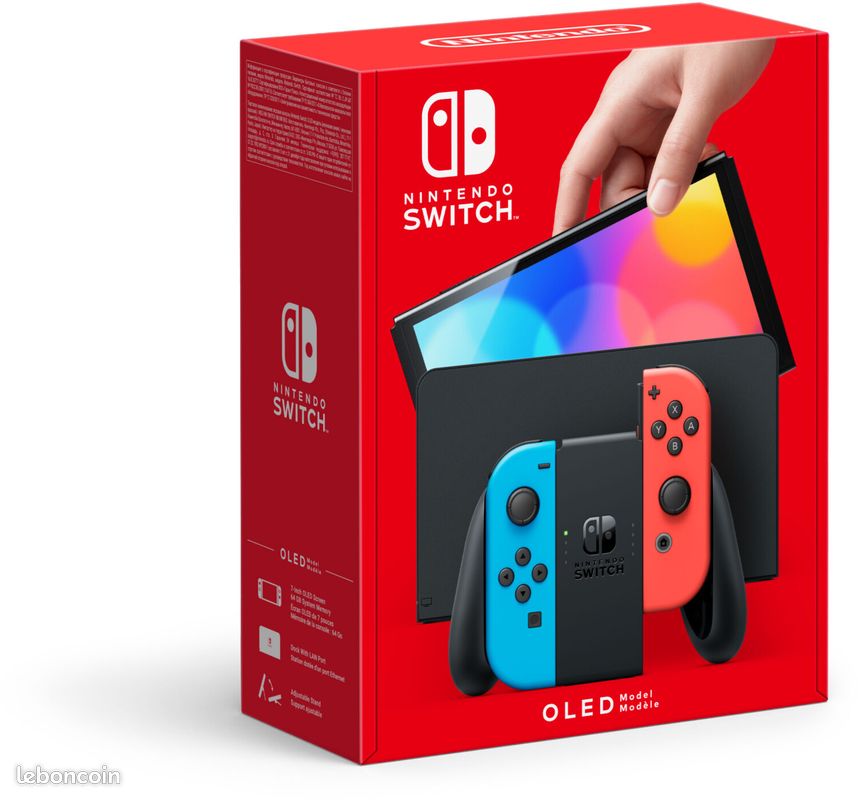 Nintendo Switch OLED Bleue/Rouge (image 1)