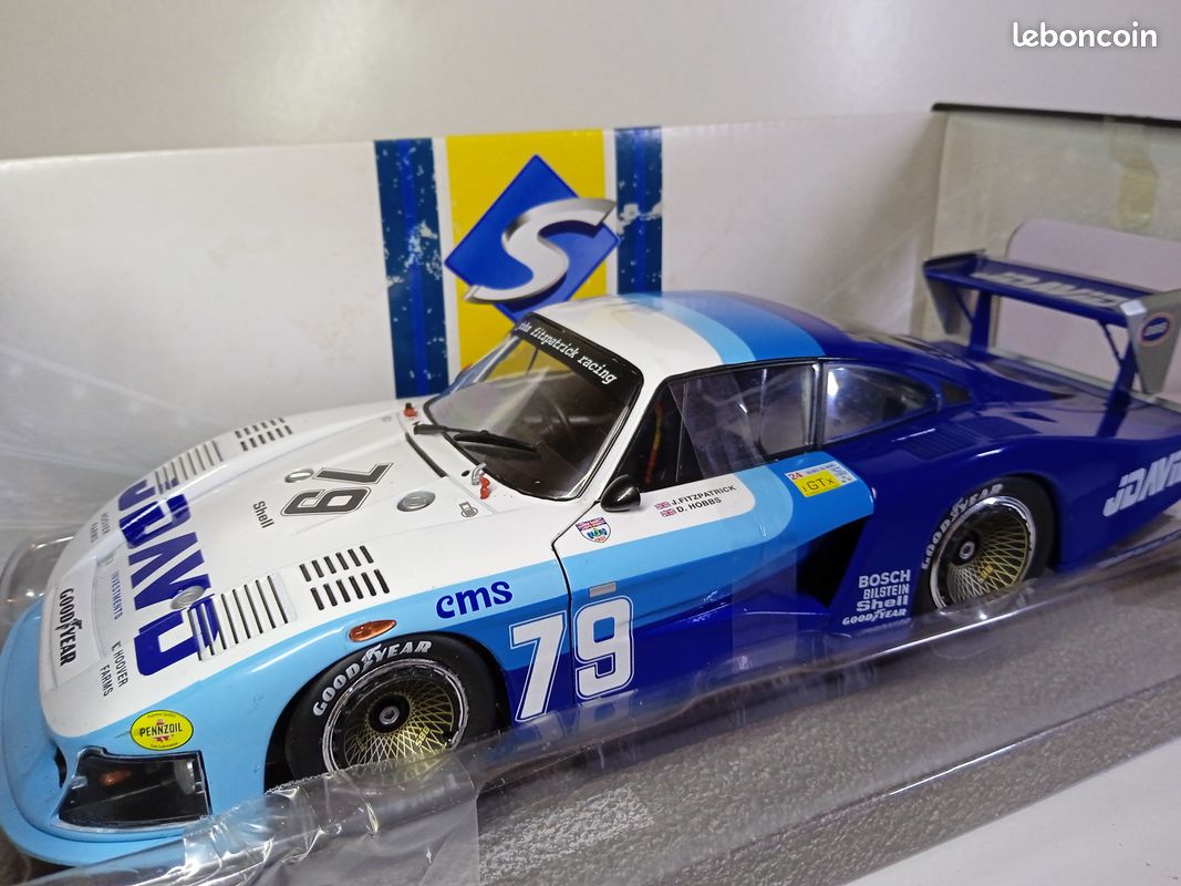 solido S1805402 1:18 1979 Porsche 935 'Mobydick' -Le Mans #79 Collectible Miniature car, Multi