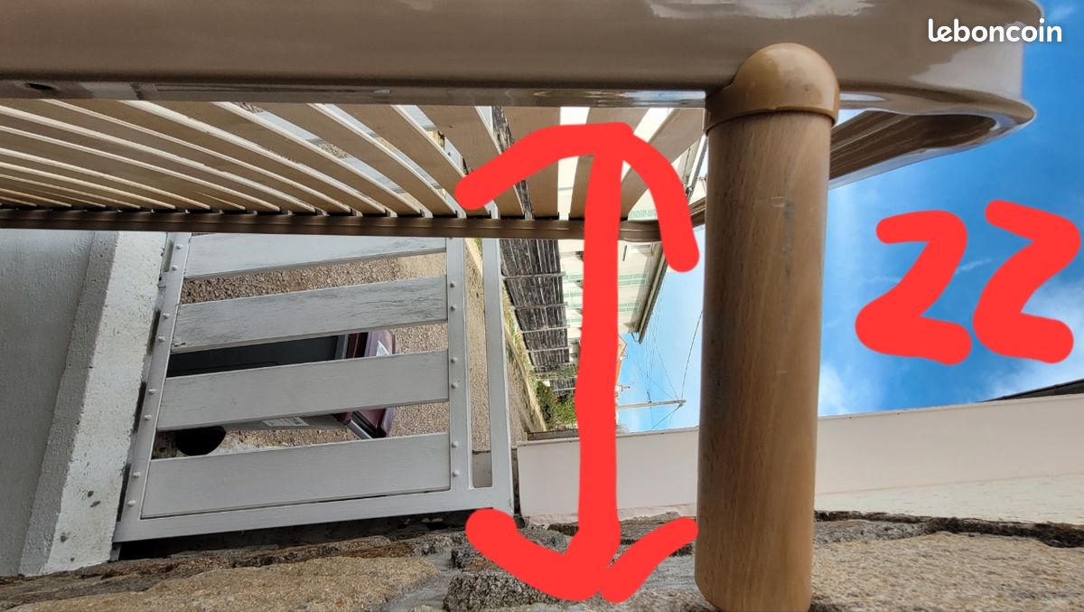 Sommier 24 lattes 90 x 190 + pieds (image 3)