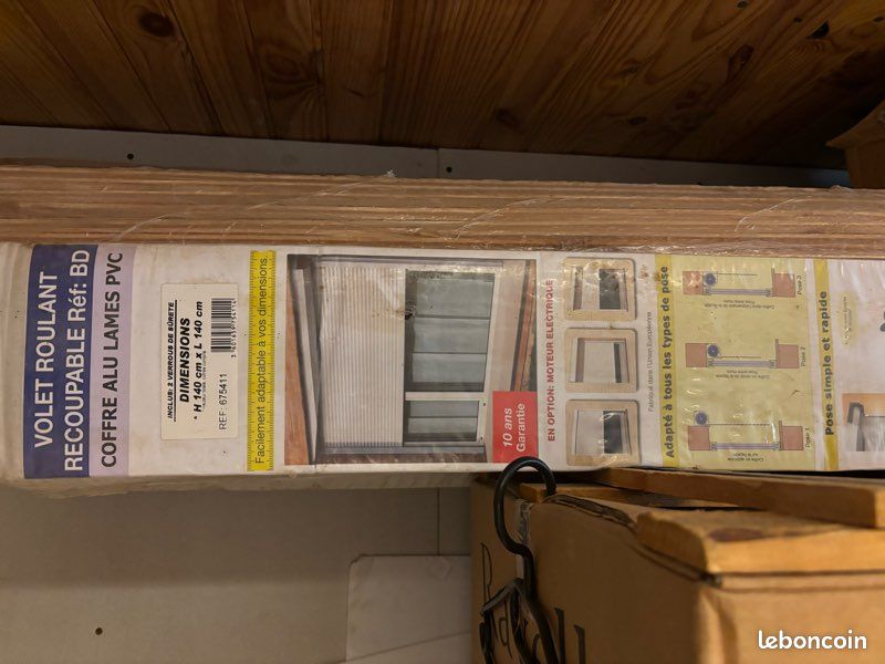 Volet roulant coffre alu lames en pvc (image 1)