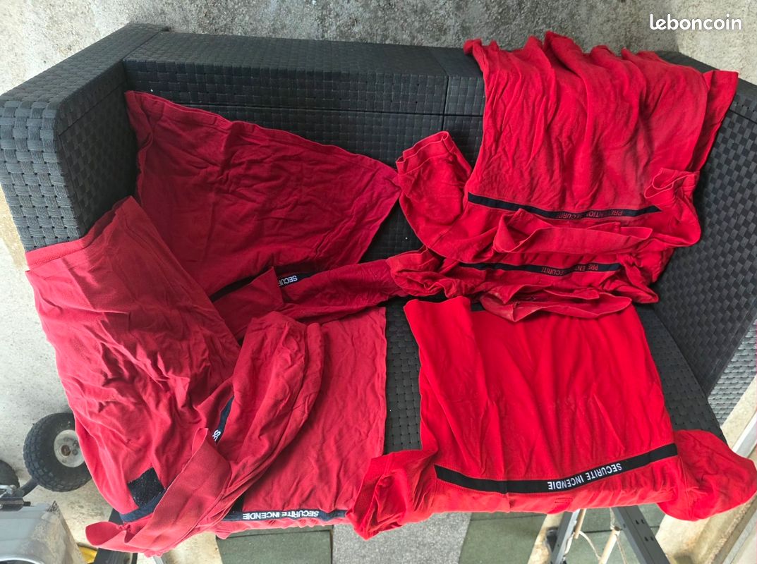 Sécurité incendie : lot de 6 polos manches courtes XL (image 1)