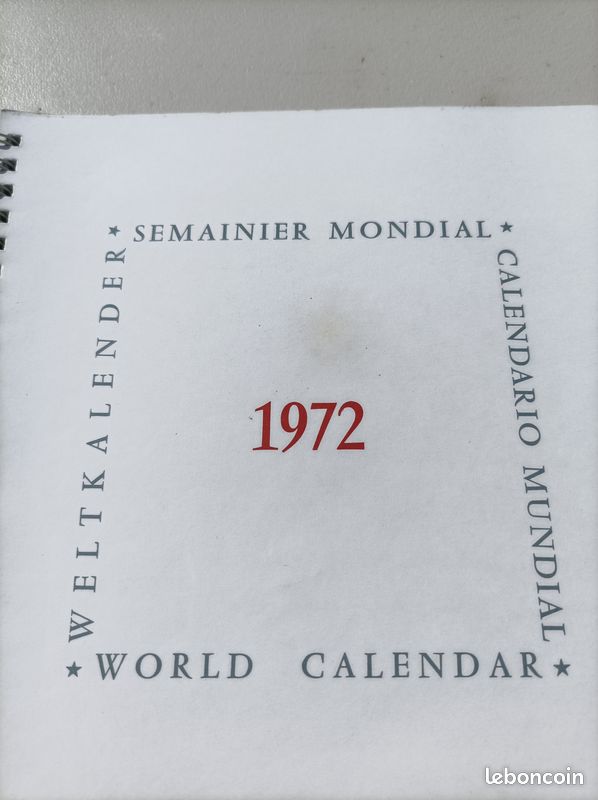 Semainier mondial - Année 1972 (image 4)