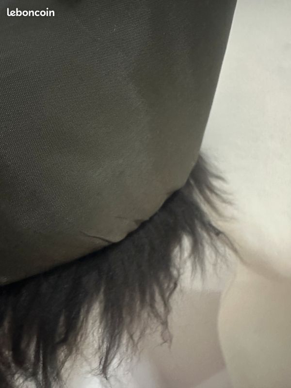 Col En Véritable Fourrure Noire - Accessoire D'hiver Luxueux - Neuf Sans étiquette - Pour Femme
