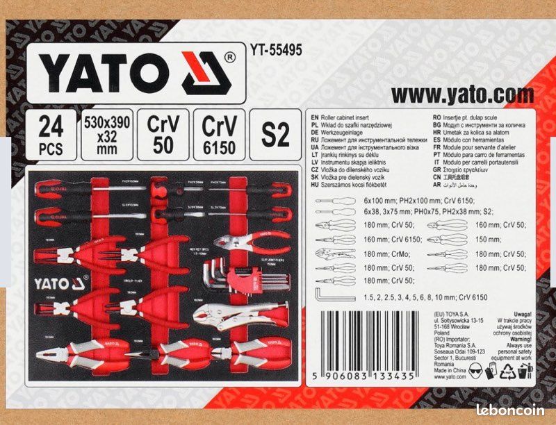 YATO YT-55495 – Module EVA avec outils 24 pièces (image 2)