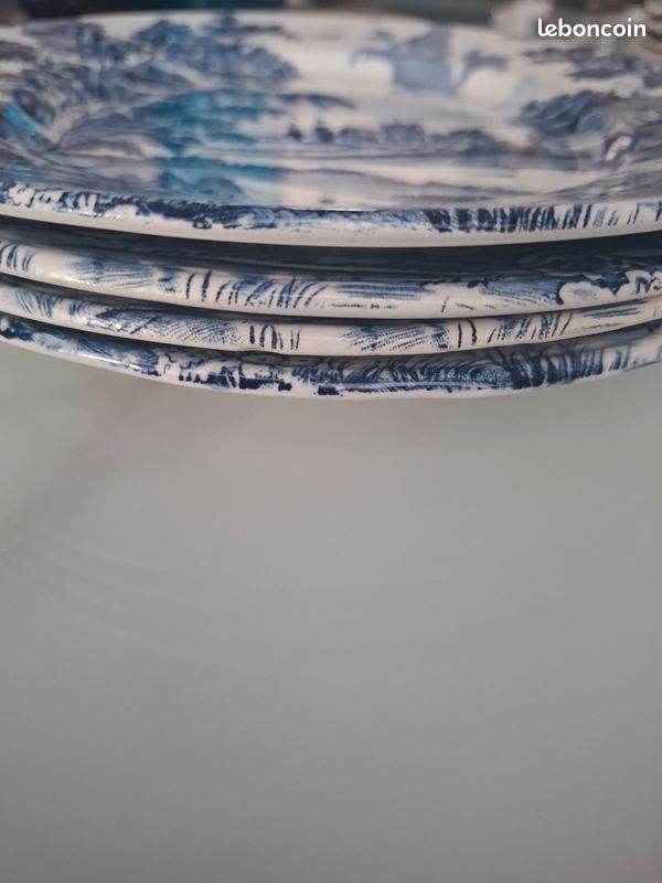 Assiettes procelaine vintage (image 1)