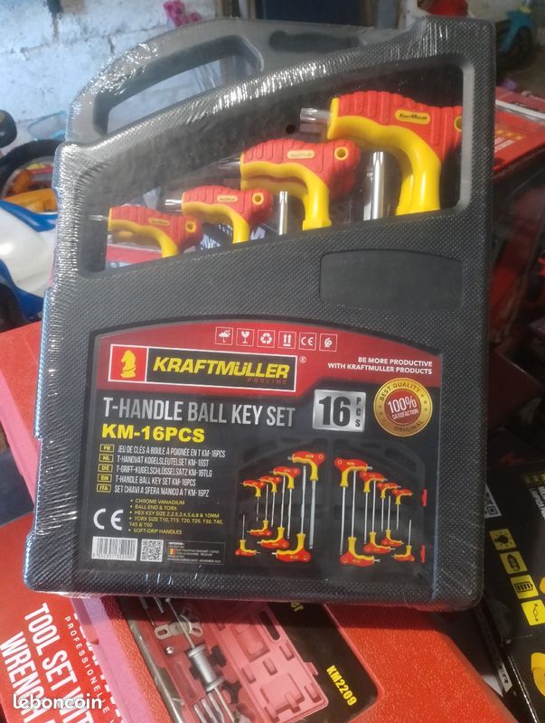 10 Clés Allen 5/64 En L | Acier Chrome Vanadium | Pour Meuble, Vélo, Réparations | Noir