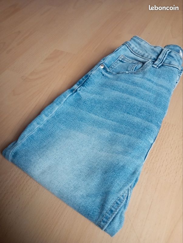 Pantalon Toile Coton Bleu Lavande Pimkie - Taille 38 - NEUF Sans étiquettes