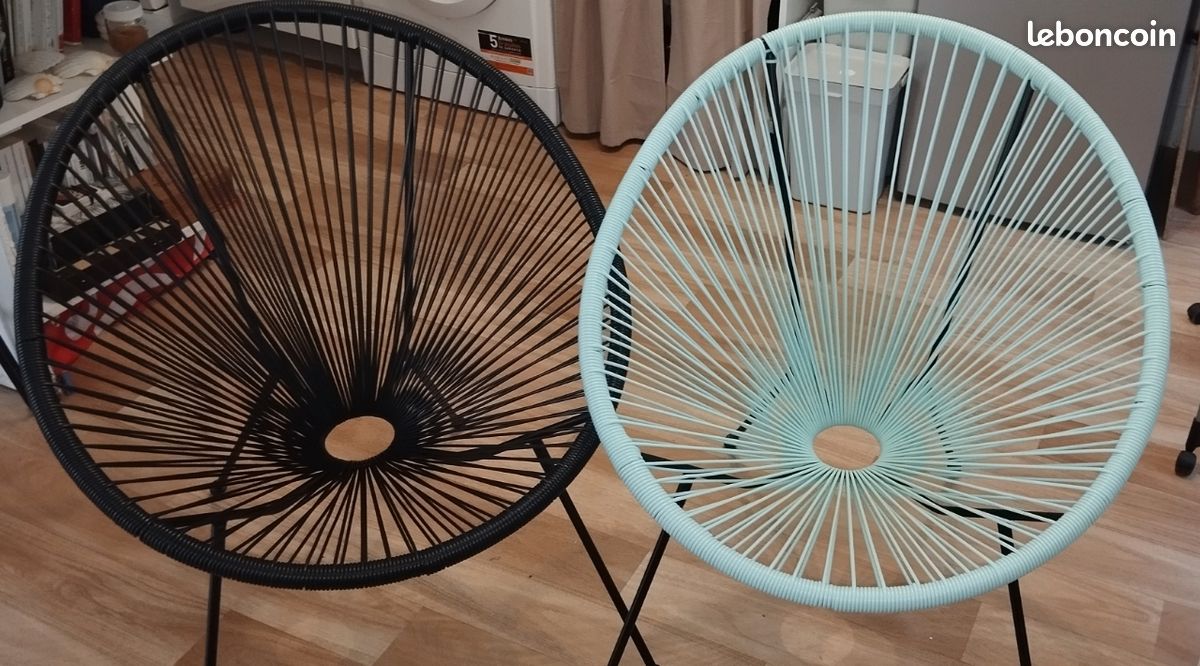 Fauteuil extérieur resine tressé (image 1)