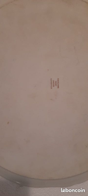 Plat rond TERNET LIMOGES AUTHENTIQUE (image 2)