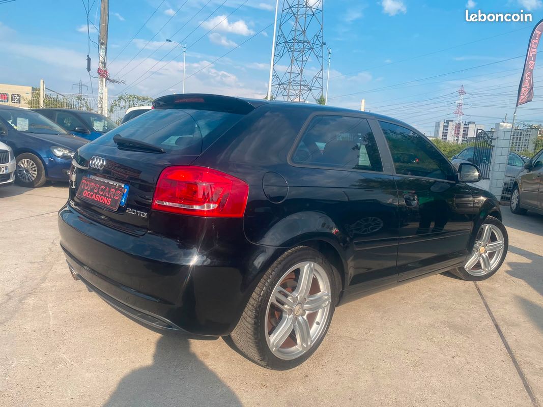 AUDI A3 II 2.0 TDI 140CH S LINE * GPS XENON BLUETOOTH CLIM RÉGULATEUR JANTES ALU * CRIT'AiR 2 * FACTURES D'ENTRETIEN À JOUR (image 5)
