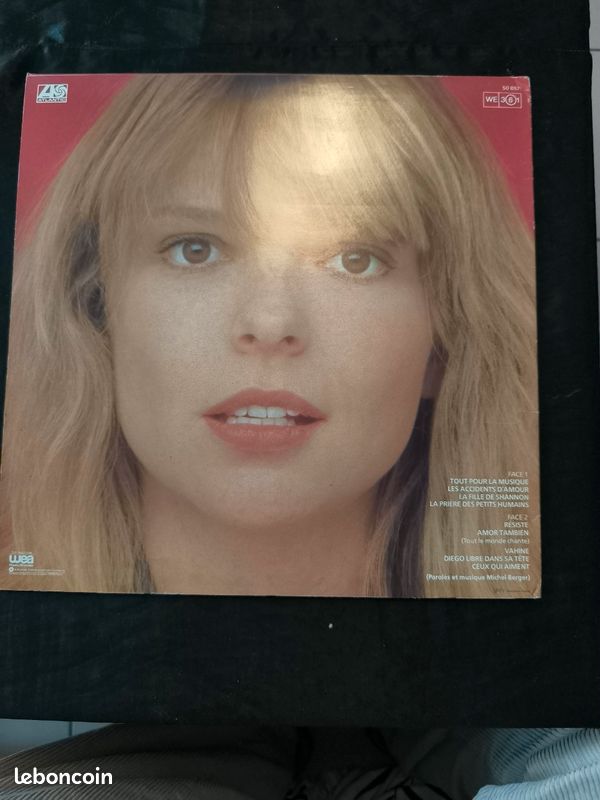 France Gall Tout pour la musique Vinyle 33t 1981 label Atlantic (image 2)
