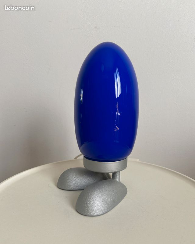 IKEA FJORTON – lampe/veilleuse bleue – design Tatsuo Konno, années 1990 (image 6)
