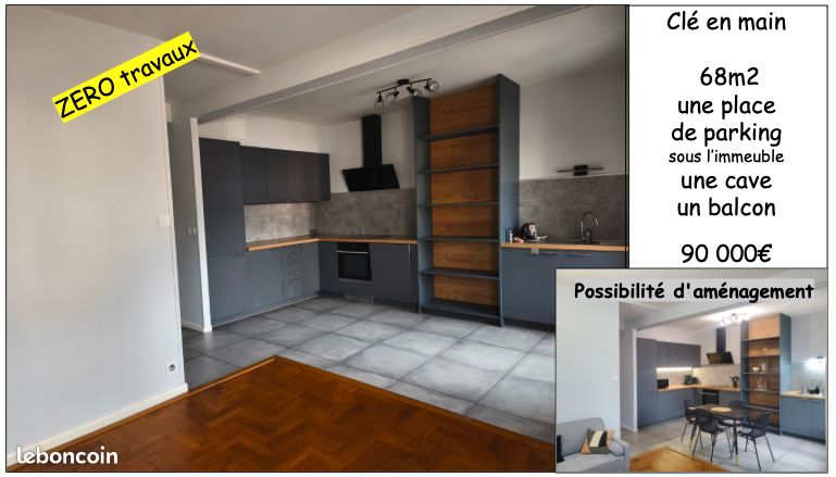 Parking 5 pièces 68 m² · à Saint-Étienne · 68 m² · 90 000 €