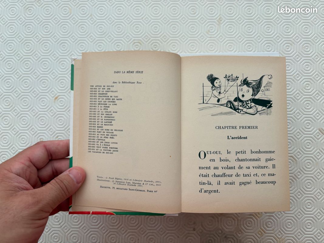Oui oui et le vélo car, Enid Blyton, Hachette, Biblio Rose, (image 4)
