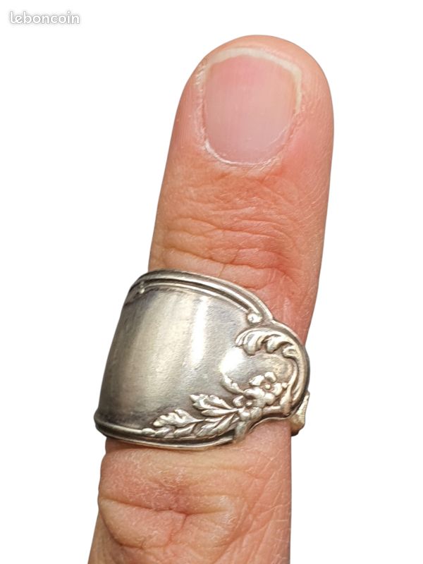 Spoon Rings Argent 950 Millièmes Début XXème (image 4)