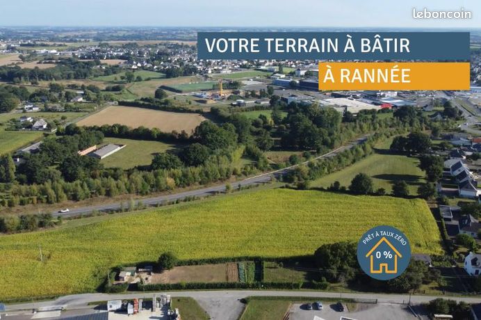 Terrain 405 m² Rannee