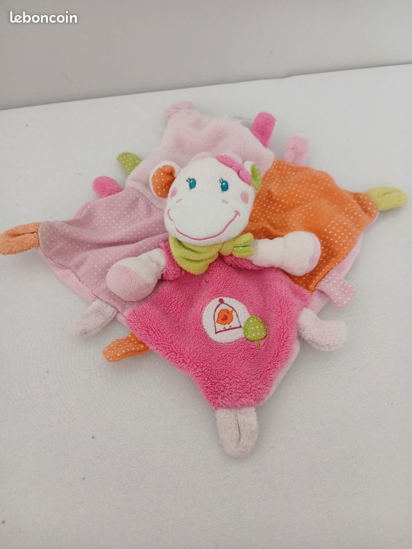Doudou vache nicotoy rose Jeux Jouets