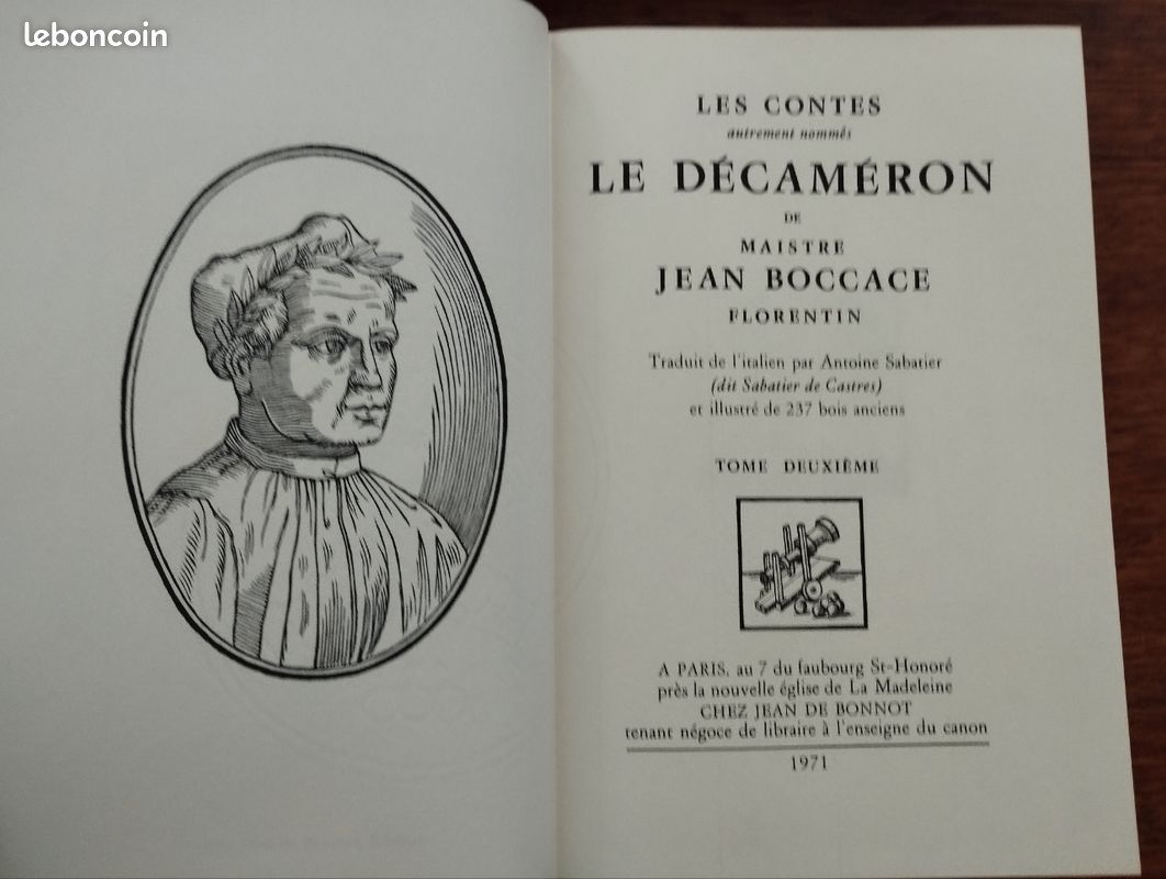 Le decameron - les contes de maistre jean boccace- editions jean de bonnot -1971 (image 15)