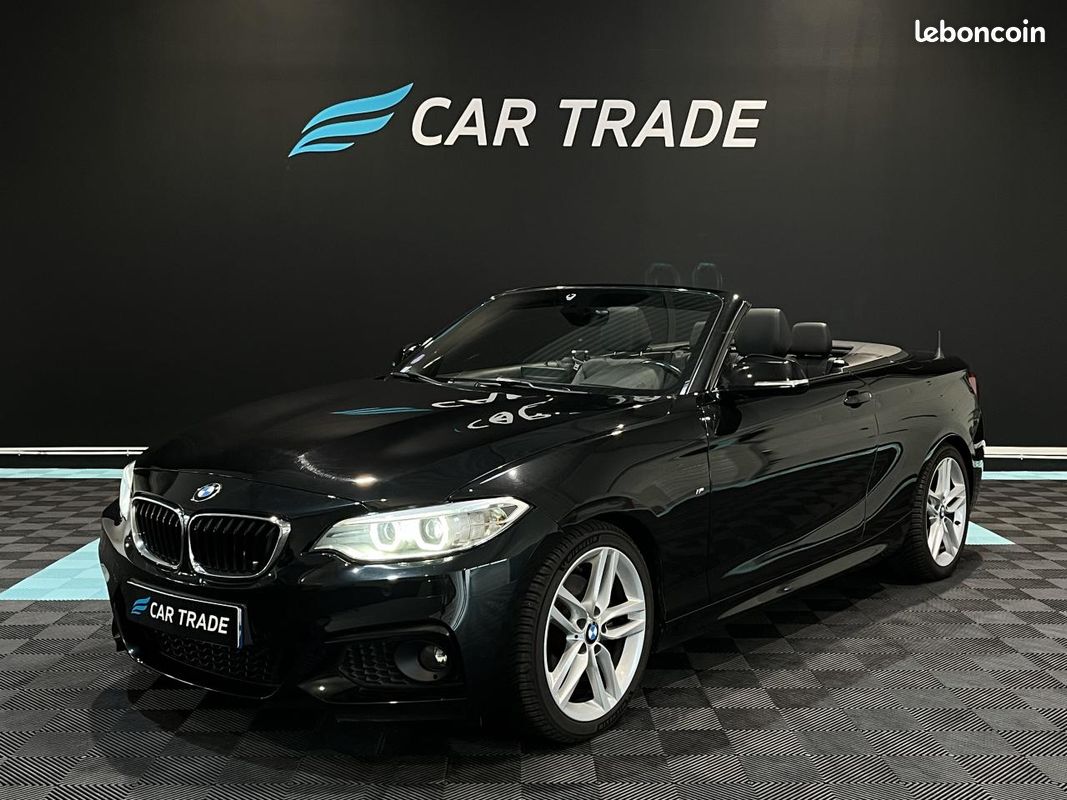 BMW SERIE 2 220i Cabriolet - BVA - M Sport - SUIVI COMPLET - CAMERA DE RECUL - CARPLAY (image 1)