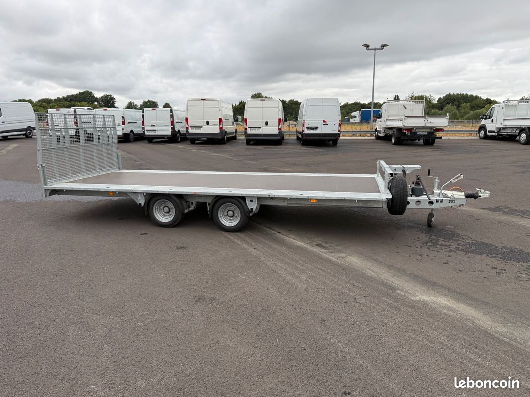 đ remorque plateau basculant ifor williams tb5021 â 3t5 â porte voiture / porte engin â appro utilitaires (image 2)