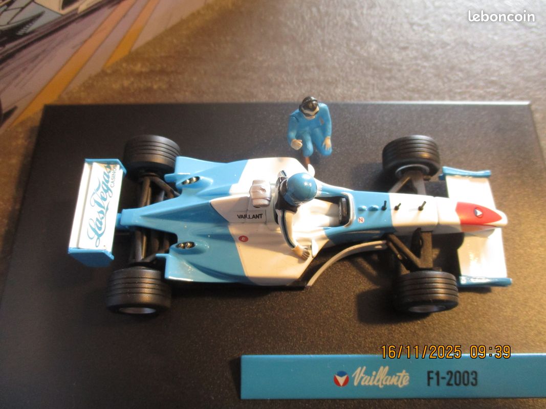 Miniature Altaya 1/43 - Vaillante Rush N°14 - Voiture Michel Vaillant - Métal Bleu