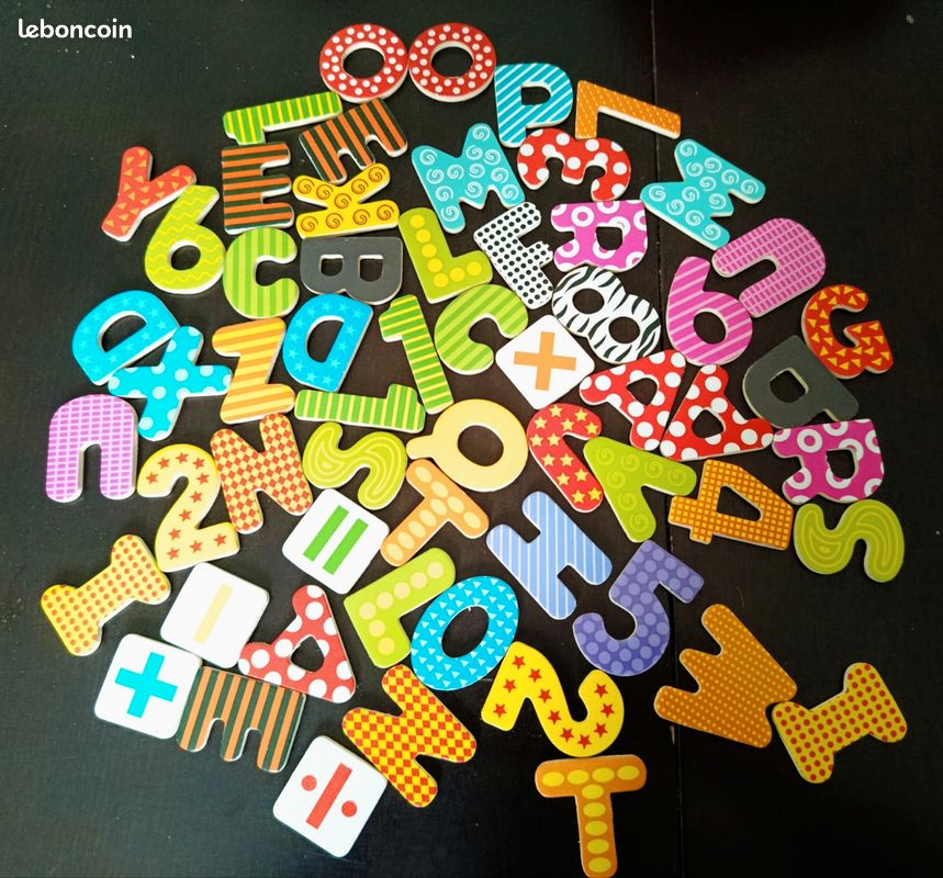Toys Of Wood Oxford Aimants En Bois – 26 Lettres Et 10 Chiffres Pour Frigo, Apprendre En S’amusant !