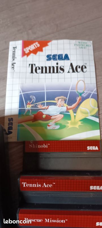 LOT 2 JEUX EN BOÎTE SANS NOTICE SEGA MASTER SYSTEM PAL EUR