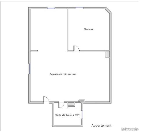 Appartement 2 pièces 22 m²