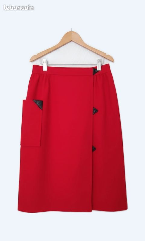 Jupe Courrèges laine et cachemire 36 vintage 90s (image 3)