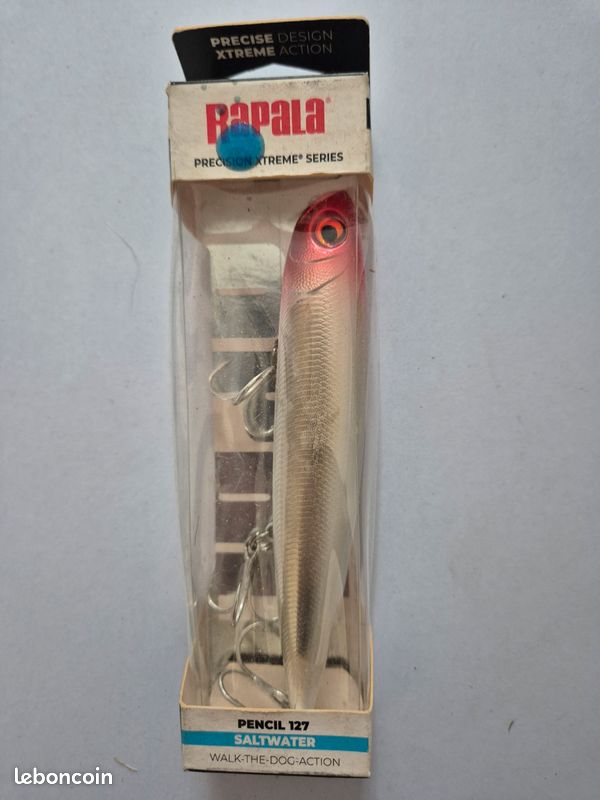Rapala pencil 127 salwater 12.7cm 26g red head (image 1)