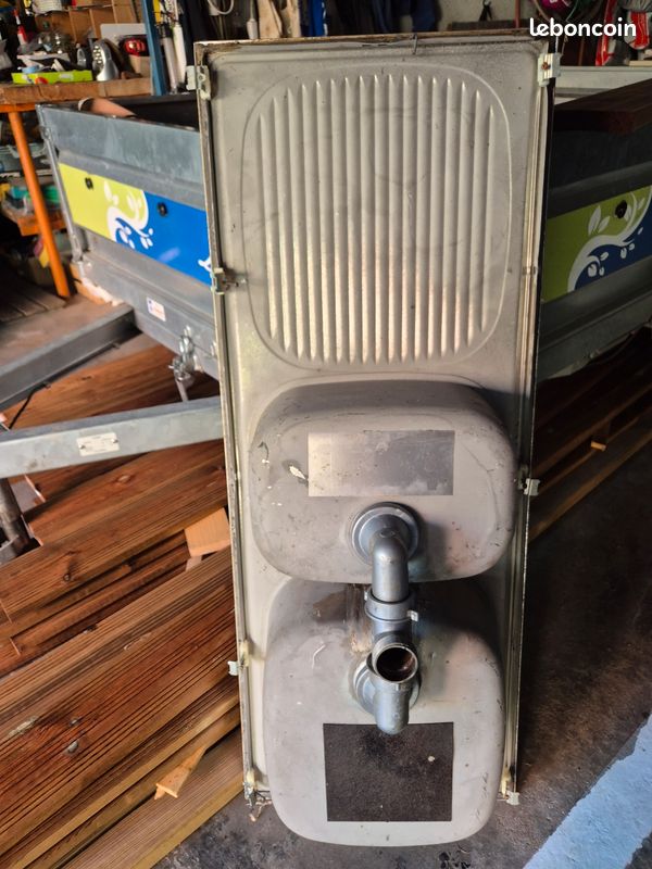 Evier double bac inox (image 1)