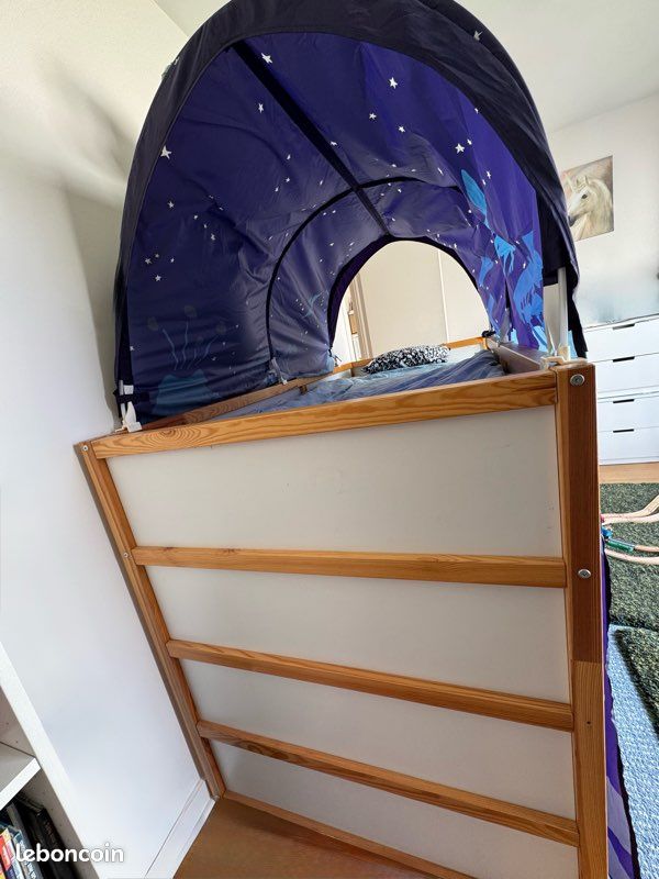 Lit Réversible IKEA KURA 90*200 avec matelas MALVIK (option) (image 7)