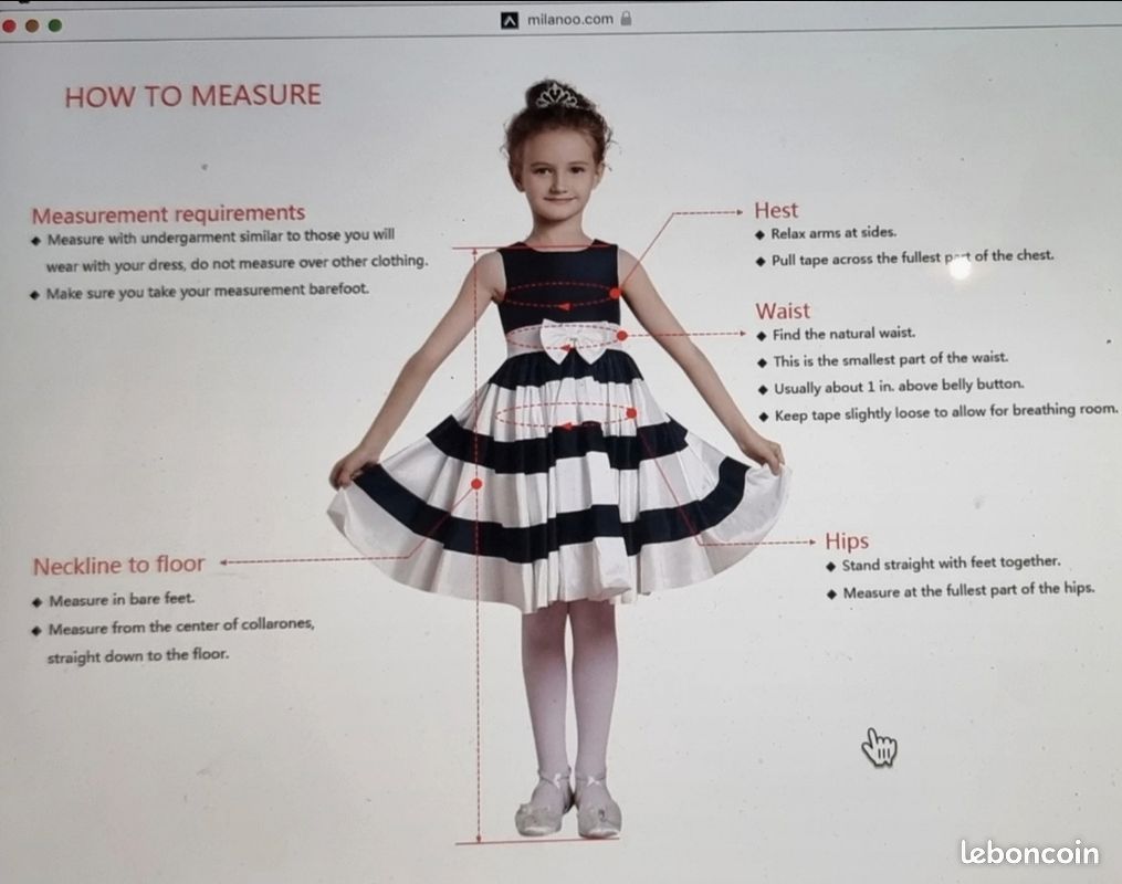 Robe de cérémonie champagne Milanoo 10 11 ans Vêtements