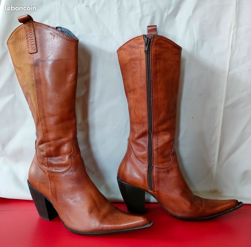 Bottes Cuir Bottes Marron San Marina Bottes SOUDAN San Marina