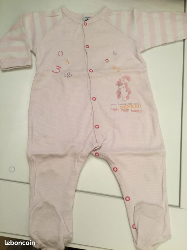Pyjama fin petit bateau 12 mois Léo 60 (image 2)