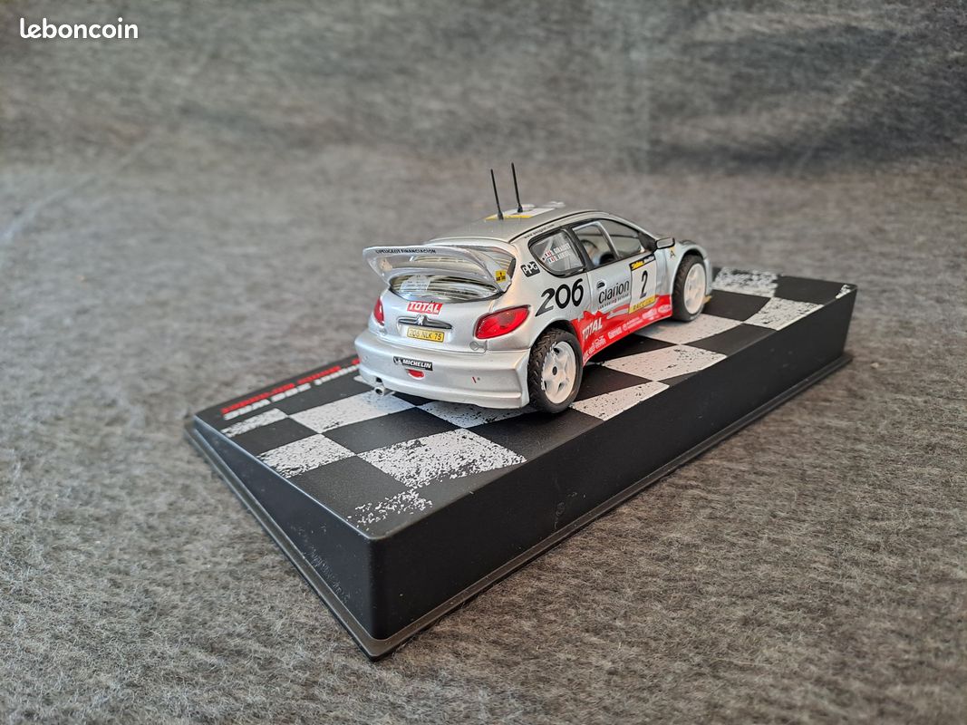 Décalcomanies Peugeot 206 WRC Rallye De Suède 2000 - Échelle 1/43 JA Miniatures - Neuf