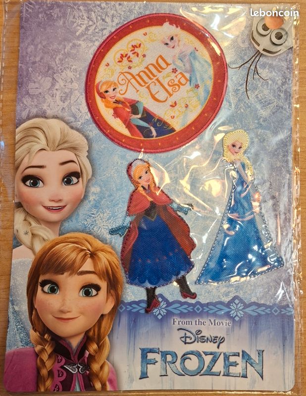 Lot 3 écussons thermocollants Reine des neiges Disney NEUF (image 1)