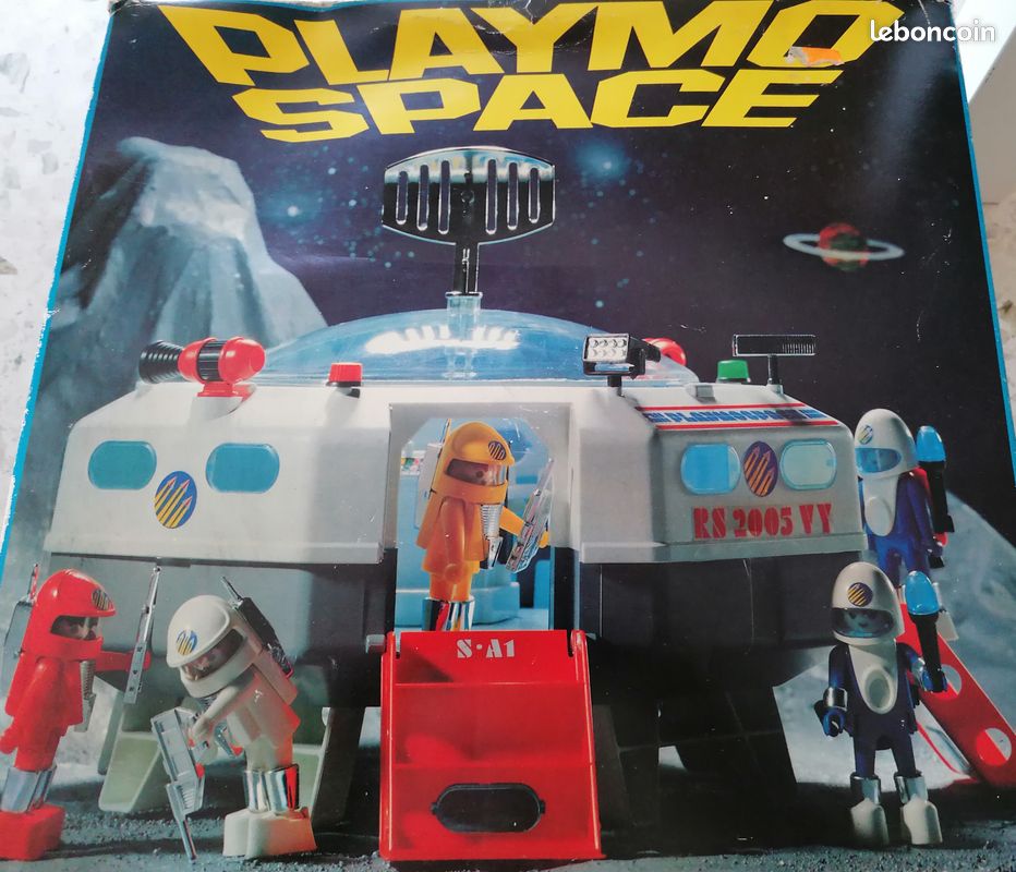 Set PLAYMOBIL Vintage Espace Playmospace 3536 Années 80 - Occasion Bon état