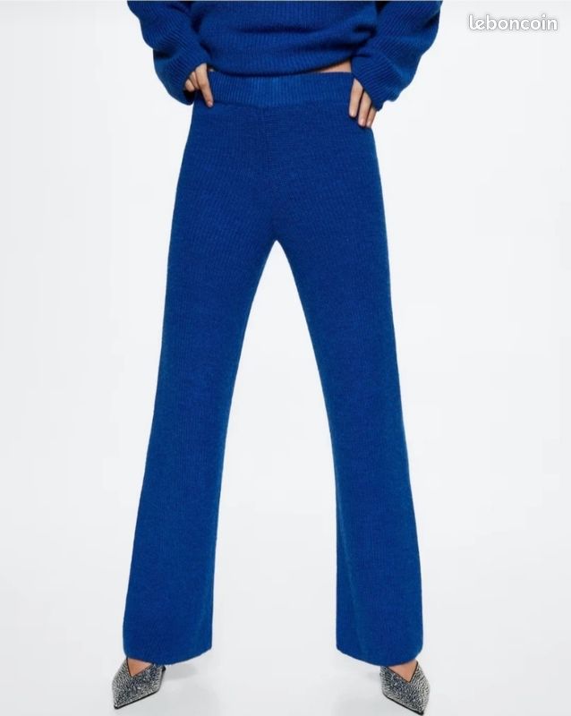 Pantalon long en tricot Mango (image 1)