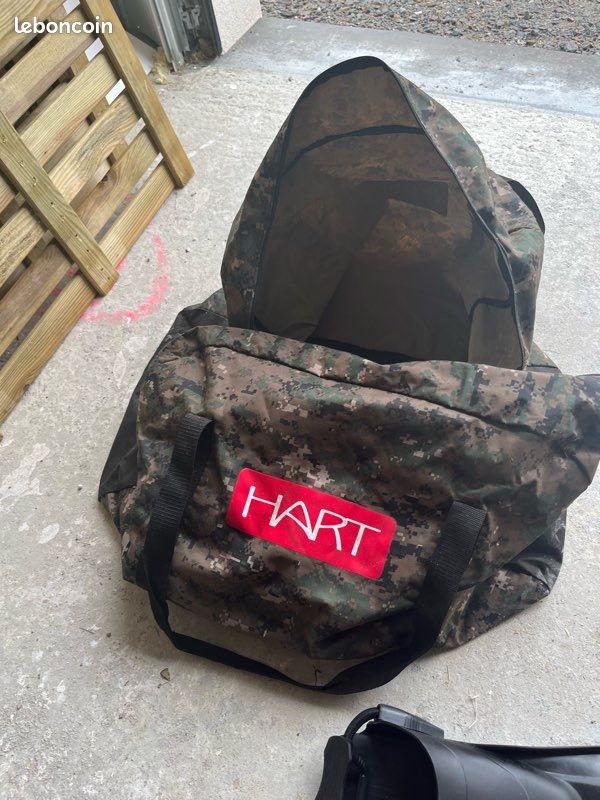 Float tube Hart rouge/camouflage AOR - pack complet, quasi neuf (image 7)