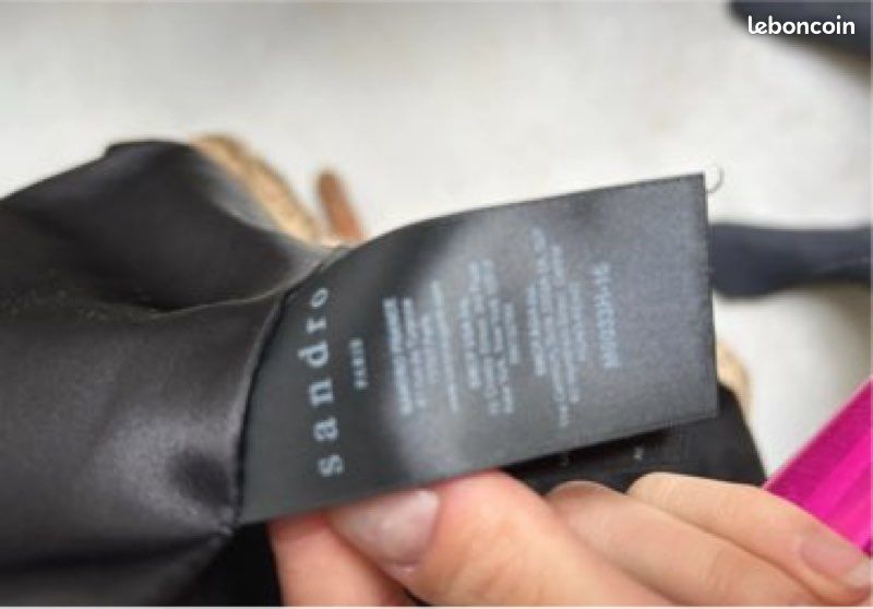 Manteau fourrure de lapin Sandro de belle qualité (image 10)