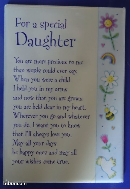 Magnet rigide "For a special Daughter ( MTB95) (image 1)