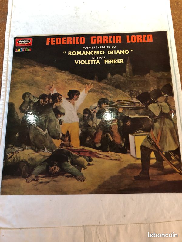 Disque 33 tours vinyl Frederico Garcia Lorca Violetta Ferrer Romancero gitano (image 1)