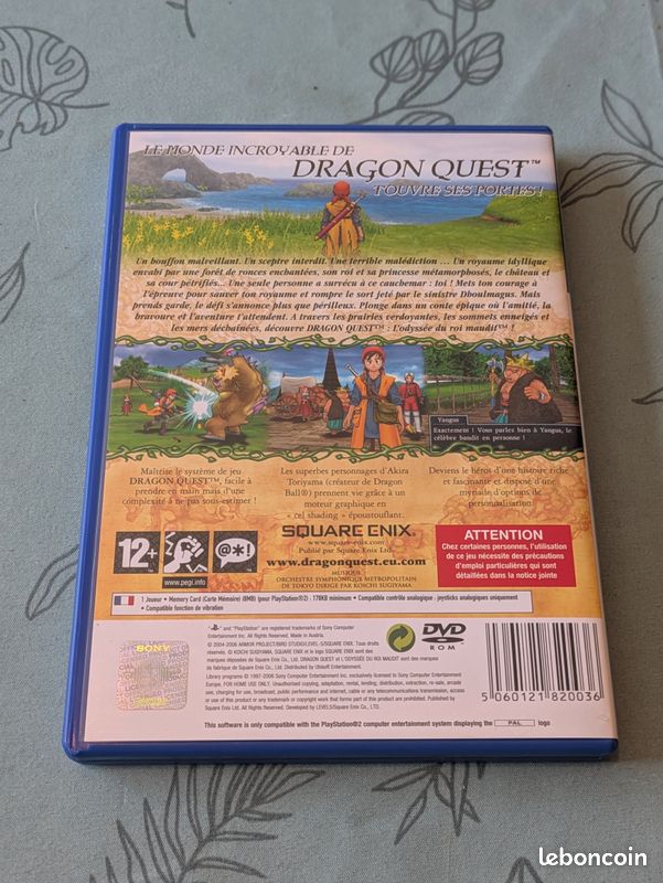 Dragon Quest L'Odyssée - PS2 - Version FR Complète - Jeu Rétro PlayStation 2