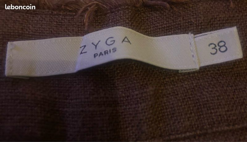 Pantacourt large »Zyga »lin marron (image 3)
