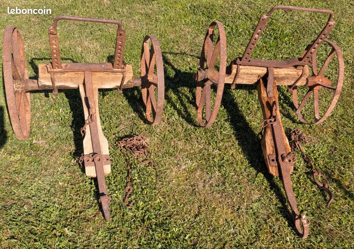 Ancien arracheur de pommes de terre / buttoir agricole – déco ou collection (image 1)