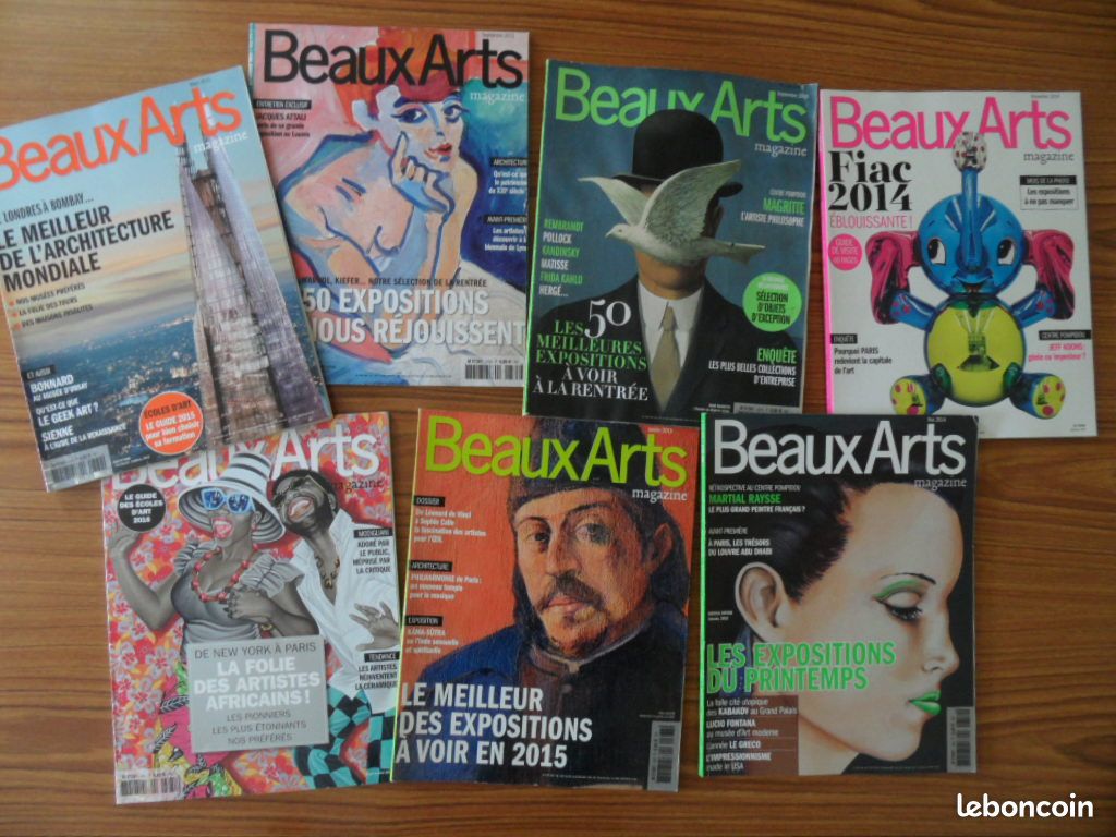 Lot de 7 Magazines Beaux Arts (image 1)