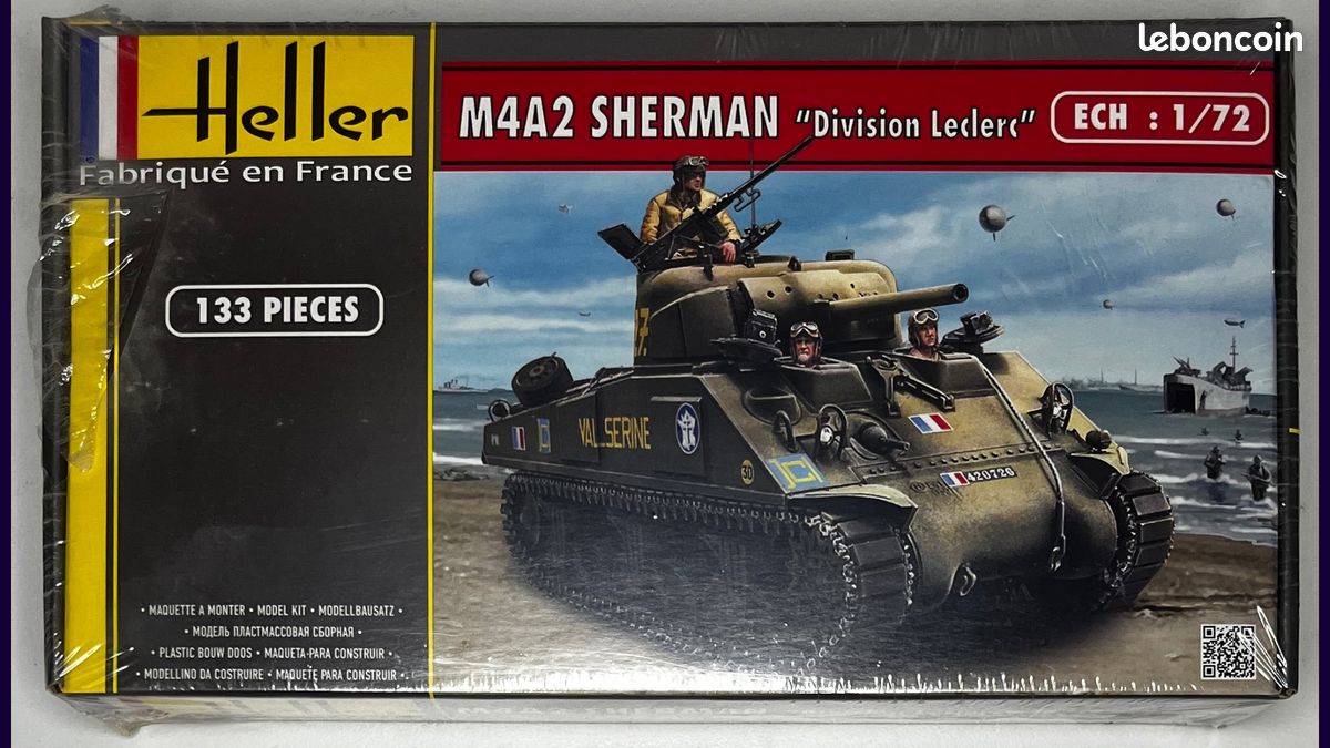 Maquette Heller 1/35 Sherman M4A3(76)W - Réf 81161 - Modélisme Occasion