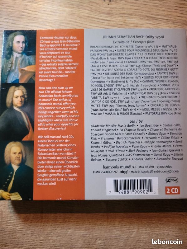 Bach, the essentials, cd 2009 (image 3)