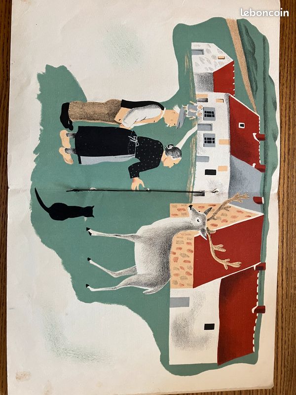 M Aymé. Nathalie Parain.Le cerf et le chien. Edition originale 1938 (image 3)